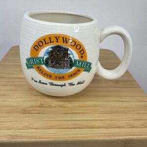 Vintage Dollywood Grist Mill Coffee Cup Mug HTF Rare